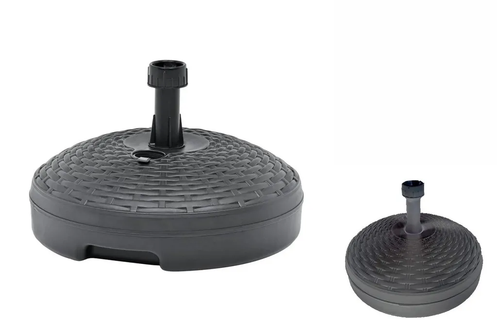 Gerimport Modernes Sonnenschirmuntergestell 45x45x29cm - Füllung - 20 Liter - Schwarz - Sommer - Sonne - Sonnenschirm - Rattan 2 Gerimport Modernes Sonnenschirmuntergestell 45x45x29cm - Füllung - 20 Liter - Schwarz - Sommer - Sonne - Sonnenschirm - Rattan – Bild 2