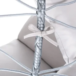 Juskys Hängesessel Aria Mit Kissen - Höhenverstellbar & Faltbar - Polyrattan Hängeschaukel Outdoor & Indoor - Korbhängesessel Silber Bis 130kg -Garten- & Gewächshäuser Geschäft 19c3159a58d48a1fb8bdbbf4d3317720