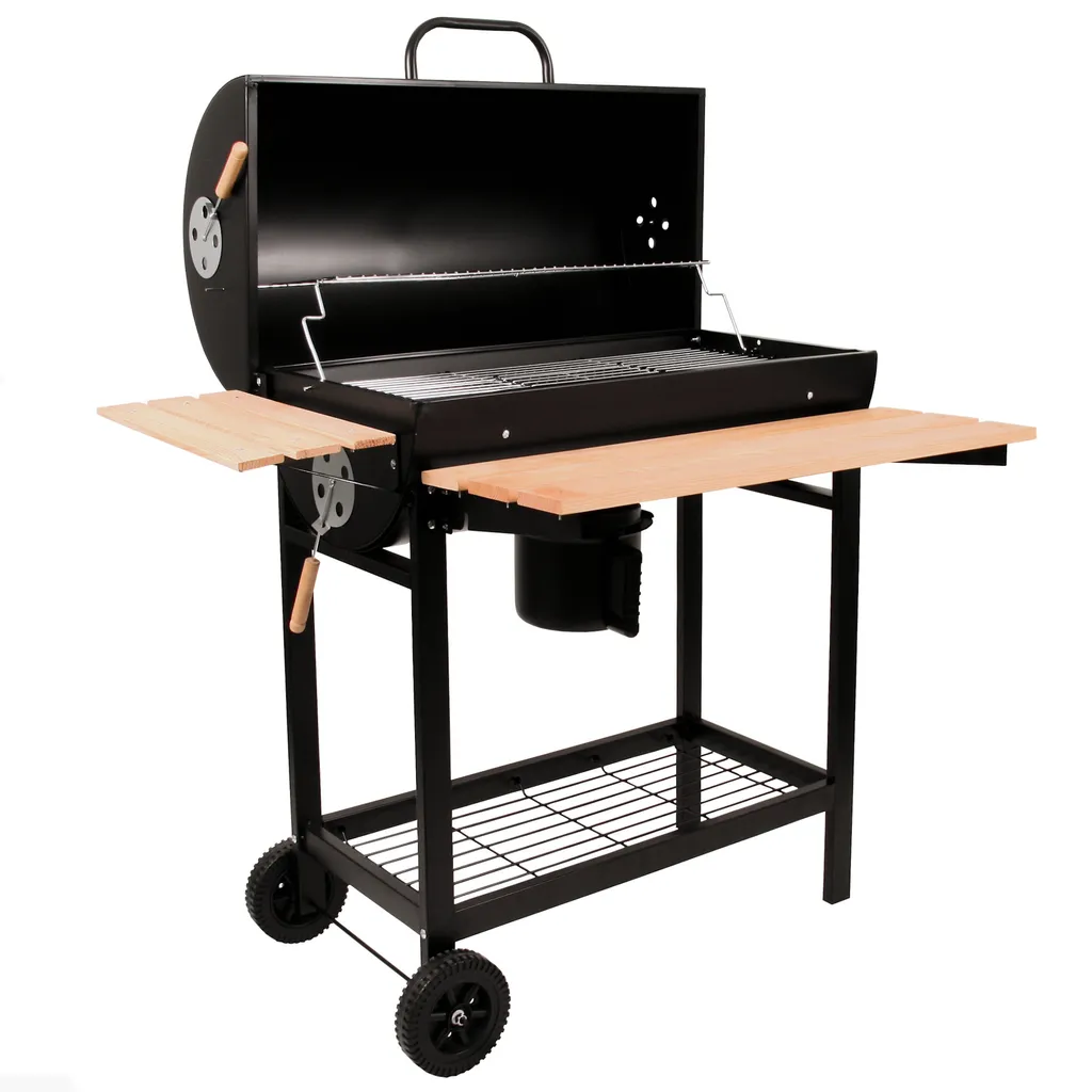 BBQ-Toro Holzkohle Grillwagen | Ø 42 X (L) 80 Cm | Premium Kohle Smoker Fahrbar 2 BBQ-Toro Holzkohle Grillwagen | Ø 42 X (L) 80 Cm | Premium Kohle Smoker Fahrbar – Bild 2