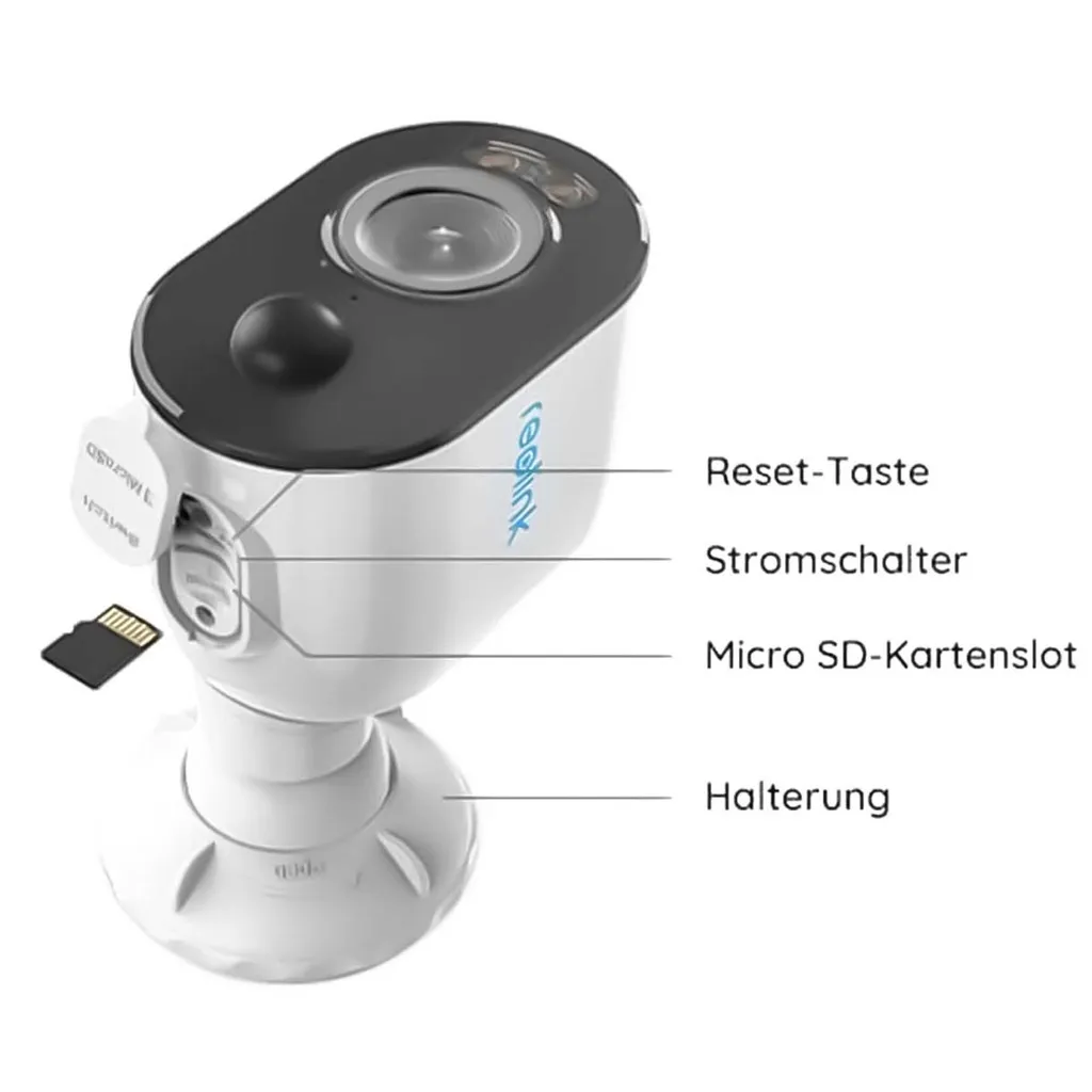 Reolink Argus 3 Plus Akkubetriebene 4 MP WLAN-Überwachungskamera Mit Flutlicht, Inkl. 64 GB Mikro-SD-Karte 3 Reolink Argus 3 Plus Akkubetriebene 4 MP WLAN-Überwachungskamera Mit Flutlicht, Inkl. 64 GB Mikro-SD-Karte – Bild 3