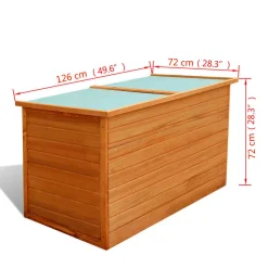 VidaXL Garten-Aufbewahrungsbox 126x72x72 Cm Holz -Garten- & Gewächshäuser Geschäft 1a146f335be4cfce3f12bb5143cc2e78