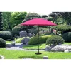 Garden Pleasure Sonnenschirm Ø 255 Cm Gartenschirm Kurbelschirm Schirm Pink