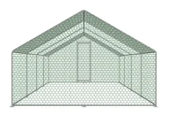 Bc-elec - RA-382 Freilandhühnerstall 3x8x2m, Drahtgittergehege Für Hühner, Geflügel, Verzinkte Stahlkonstruktion 25x0,65mm -Garten- & Gewächshäuser Geschäft 1a7e5e1d8c57b45012d70a24cb18218d