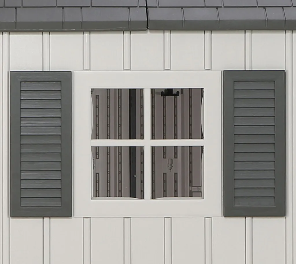 Lifetime Kunststoff Gerätehaus "Texas" Mit Doppel-Flügeltür, 381 X 244 Cm Lichtgrau 8,99 M² 4 Lifetime Kunststoff Gerätehaus "Texas" Mit Doppel-Flügeltür, 381 X 244 Cm Lichtgrau 8,99 M² – Bild 4