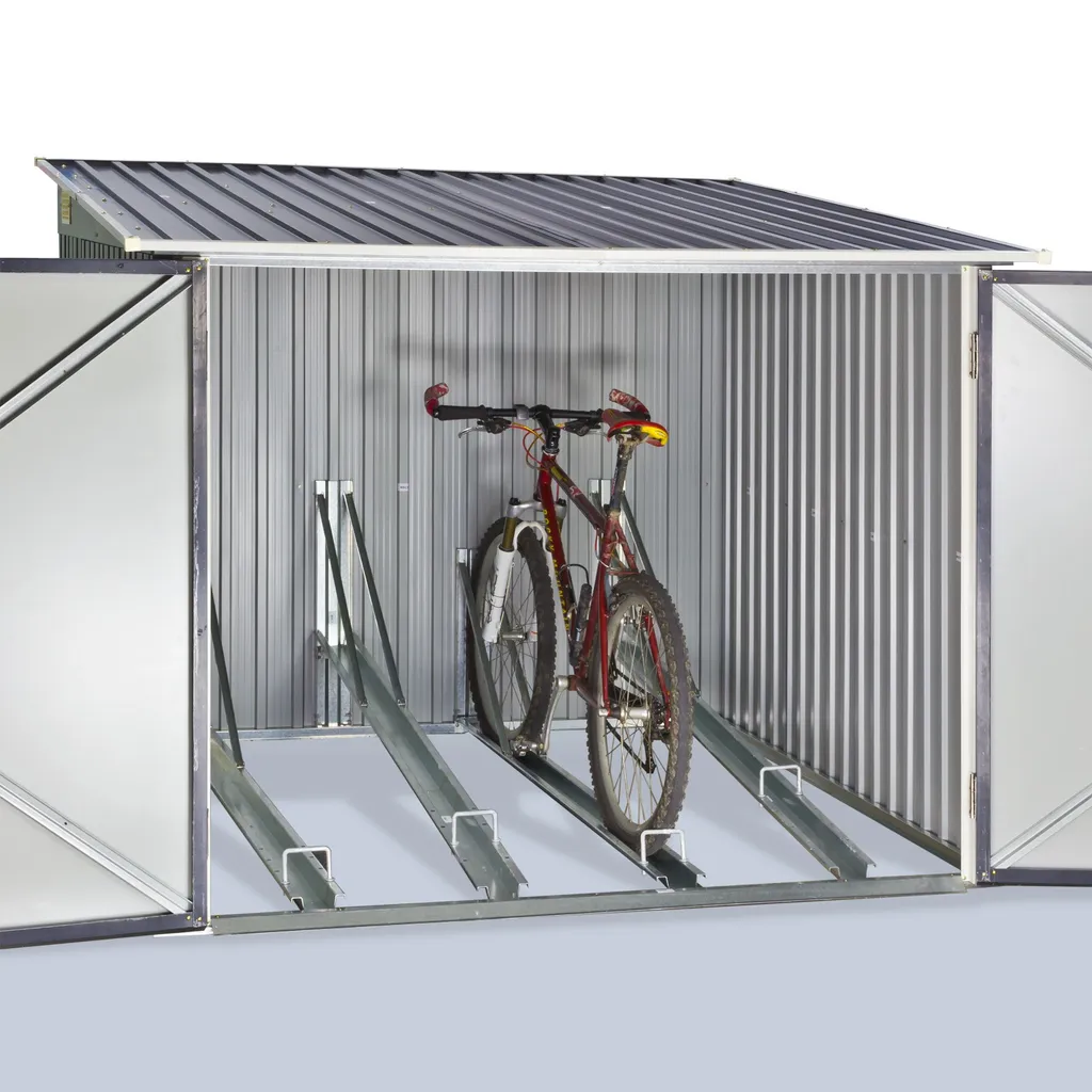 Duramax Fahrradbox Aus Stahlblech Für 4 Räder 5 Duramax Fahrradbox Aus Stahlblech Für 4 Räder – Bild 5