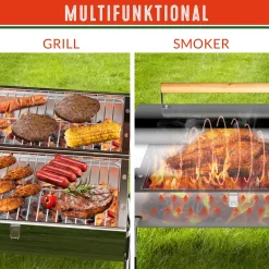 Deuba Tischgrill Campinggrill Klappgrill Edelstahl Tragbar Klappbar BBQ Holzkohlegrill -Garten- & Gewächshäuser Geschäft 1afdf94b47dc45db61be136c20f6bf88