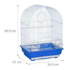 Relaxdays Vogelkäfig Mit Zubehör Blau -Garten- & Gewächshäuser Geschäft 1b2d9aa6e02b9ad89f7d88610b20a698