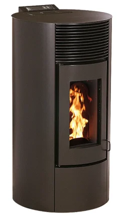 Interstoves Pelletofen Paola 12 KW Schwarz, WIFI-Control + Fernbedienung Möglich