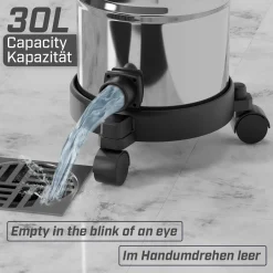 TIMBERTECH® Industriestaubsauger - 2300 W Leistung, 30 Liter, Mit Blasfunktion, 3 Filter, Edelstahlbehälter, Farbwahl - Nass-Trockensauger, Industriesauger (Blau) 25 TIMBERTECH® Industriestaubsauger - 2300 W Leistung, 30 Liter, Mit Blasfunktion, 3 Filter, Edelstahlbehälter, Farbwahl - Nass-Trockensauger, Industriesauger (Blau) -Garten- & Gewächshäuser Geschäft 1bd0f2e9784cb624e749df4267159ba6