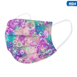 Jinaishop 50 Stück Einwegmaske Dreischichtige Schutzmaske Für Erwachsene, Wassertropfen-Druckmuster, Maske Für Erwachsene 4 Farbe -Garten- & Gewächshäuser Geschäft 1c10d0df22e5a100fa7e3266bf55ebe5