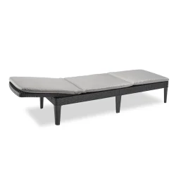 ALLIBERT By KETER Allibert Sunlounger Liege Jaipur Inkl. Auflage, Farbe Graphit/Grau -Garten- & Gewächshäuser Geschäft 1c4b244bdd2f2756f3db991d6aebe69f