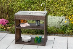 Merxx Spültisch 90 X 46 X 91 Cm, Braun