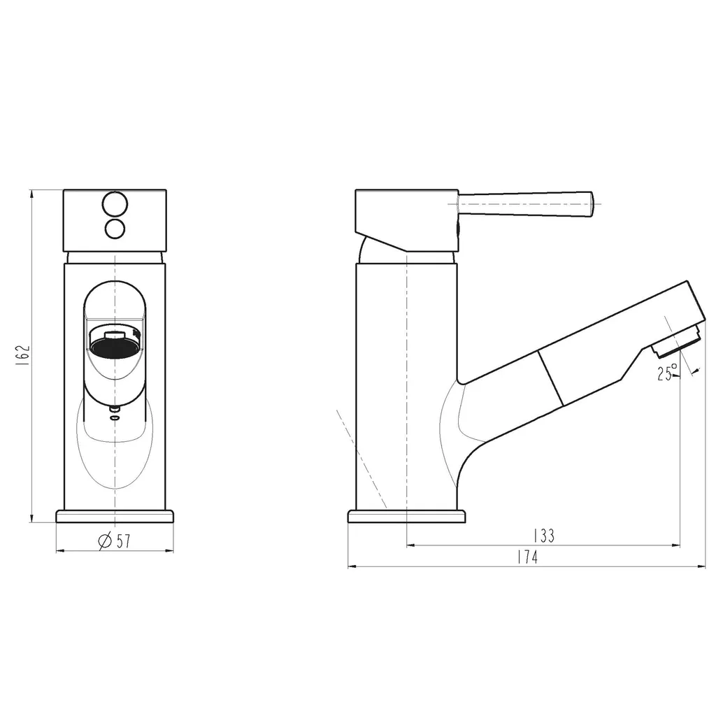 F.J.Schütte Cornwall Waschtischarmatur Mit Herausziehbarer Haarbrause, Chrom - 20150 6 F.J.Schütte Cornwall Waschtischarmatur Mit Herausziehbarer Haarbrause, Chrom - 20150 – Bild 6