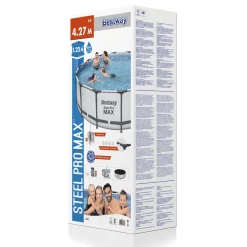 Bestway Steel Pro Max™ Frame Pool Komplett-Set, Rund, 427x122cm, 5612X -Garten- & Gewächshäuser Geschäft 1ca980e0e053a5b8c3503d8ac569fbb3