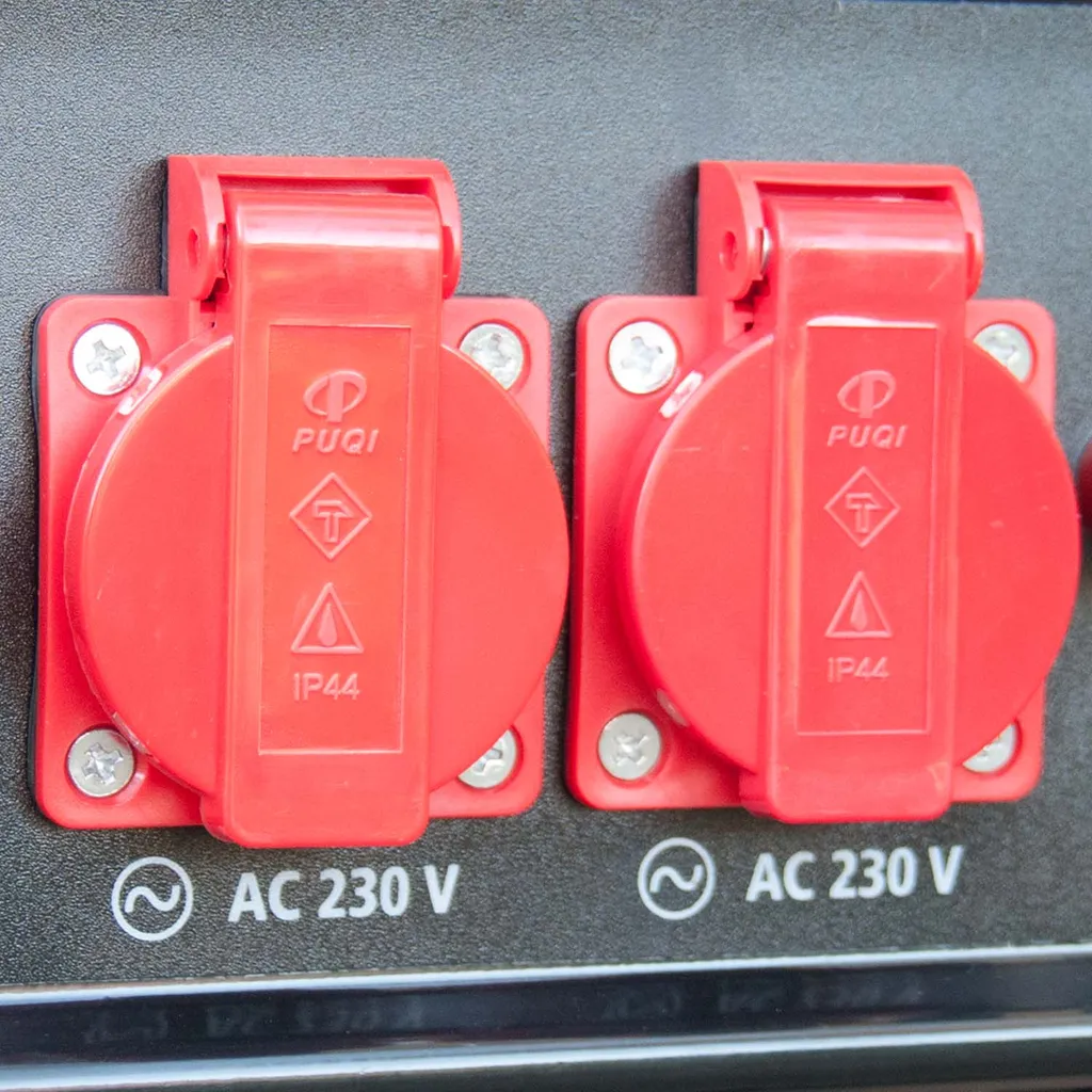 Stromerzeuger 4-Takt Benzin Stromgenerator 2200W Dauerleistung Strom Aggregat Hecht Notstromaggregat 15l Tank 2x230V 1x12V Anschluss 6 Stromerzeuger 4-Takt Benzin Stromgenerator 2200W Dauerleistung Strom Aggregat Hecht Notstromaggregat 15l Tank 2x230V 1x12V Anschluss – Bild 6