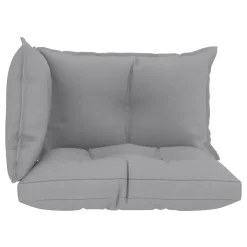 VidaXL Palettensofa-Auflagen 3 Stk. Grau Stoff