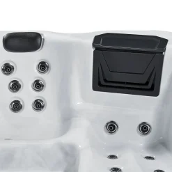 Artsauna Outdoor Whirlpool Oasis – Spa Mit Massagedüsen, LED-Beleuchtung, 2 Filter, Abdeckung, Pumpe, Ausstiegshilfe - Whirlpool Winterfest & Beheizbar -Garten- & Gewächshäuser Geschäft 1d4b60baeb3efe21a5bf652ebdd4cded