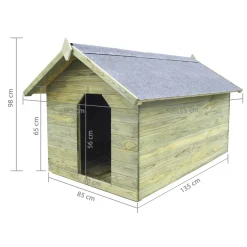 VidaXL Hundehütte Mit öffnendem Dach Imprägniertes Kiefernholz -Garten- & Gewächshäuser Geschäft 1d4f38c4564b254ce0736cbf316e85f0