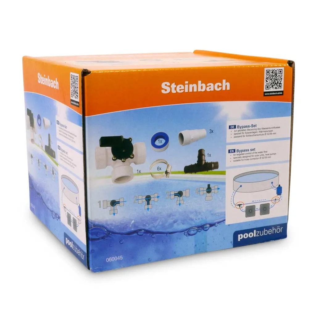 Steinbach Group Intex Bypass-Set Für 38mm Schwimmbadschlauch 3-Wege-Ventil, T-Stück, Schlauchtüllen, Schlauchklemmen Teflonband 4 Steinbach Group Intex Bypass-Set Für 38mm Schwimmbadschlauch 3-Wege-Ventil, T-Stück, Schlauchtüllen, Schlauchklemmen Teflonband – Bild 4