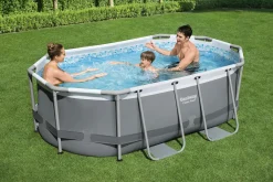 Bestway® Power Steel™ Frame Pool Set Mit Filterpumpe 305 X 200 X 84 Cm, Grau, Oval -Garten- & Gewächshäuser Geschäft 1da6458ce47c938a6baa65440be3d60c