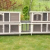 Nanook XXL Doppel Hasenstall Kaninchenstall Kombination 280 X 50 104 Cm