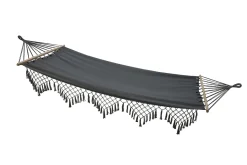 Conacord Hängematte Galaxy Comfort Dunkelgrau 1x2m Stabhängematte Bis 120 Kg Tuchhängematte Hängeliege Baumwolle