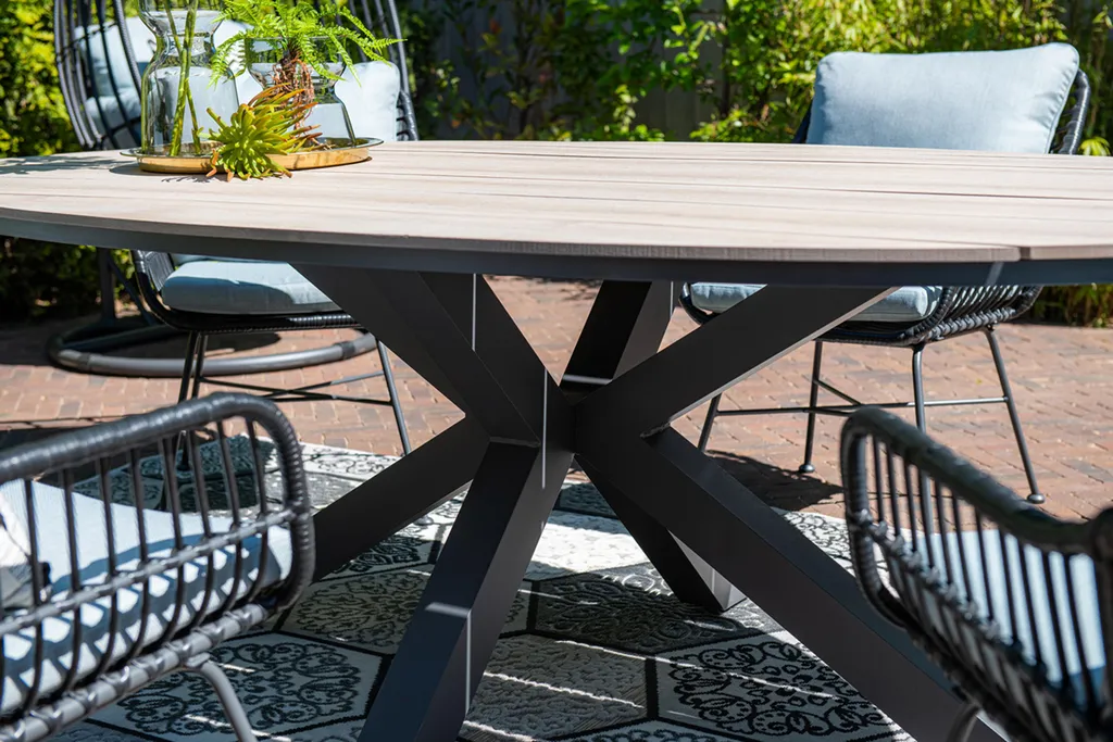 Garden Impressions Edison Tisch 220x115xH75 Cm Imowood Hell Teak 7 Garden Impressions Edison Tisch 220x115xH75 Cm Imowood Hell Teak – Bild 7