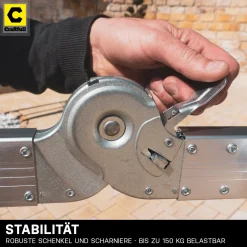 Craftfull Mehrzweckleiter CF-104A - 6in1 Leiter - Gelenkleiter Aus Aluminium - Klappleiter - Stehleiter - Anlegeleiter - Anti-Rutsch-Profil - 3,5 Meter (4x3 Sprossen) -Garten- & Gewächshäuser Geschäft 1e52f3ac0ced5b2bcc9f5ba6145fe1fa