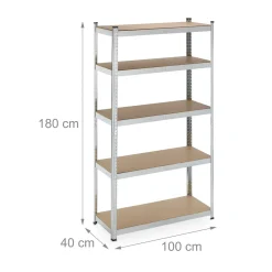 Relaxdays Großes Schwerlastregal Mit 5 Ebenen -Garten- & Gewächshäuser Geschäft 1e6b59a6dac249e156eec274aab8a072