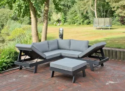 Garden Pleasure Alu Lounge Set 3tlg. Sitzgruppe Sitzgarnitur Gartengarnitur Möbel Garten Sofa