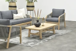 Garden Impressions Santos Lounge Set 4-teilig Akazienholz White Washed - Polster Anthrazit -Garten- & Gewächshäuser Geschäft 1ead28484aacde261c702e3cb5f81b95