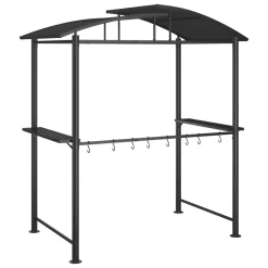 VidaXL Grillpavillon Mit Seitenregalen Anthrazit 210x114x230 Cm Stahl -Garten- & Gewächshäuser Geschäft 1ee9800c04ba2c95e464f90c7817458a