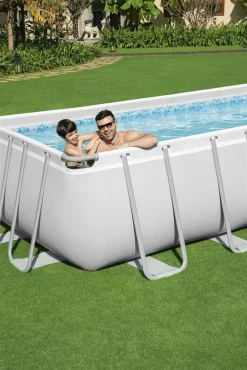 Bestway Power Steel™ Frame Pool Komplett-Set, Eckig, Mit Sandfilteranlage, Sicherheitsleiter & Abdeckplane 732 X 366 X 132 Cm -Garten- & Gewächshäuser Geschäft 1f2708f61ac319182267b4f7c4858c78 2