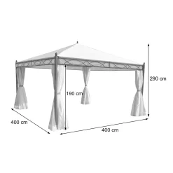 Mendler Pergola Calpe, Garten Pavillon, Stabiles 7cm-Gestell Mit Seitenwand Hellgrau 4x4m 26 Mendler Pergola Calpe, Garten Pavillon, Stabiles 7cm-Gestell Mit Seitenwand Hellgrau 4x4m -Garten- & Gewächshäuser Geschäft 1fddad70b5f700202fddd5fbefd60c6e