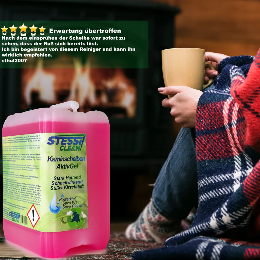 StessiClean Kaminscheiben AktivGel 5 StessiClean Kaminscheiben AktivGel – Bild 5