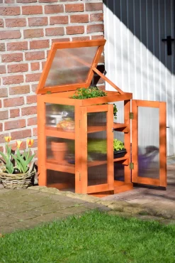 Dobar Mini-Gewächshaus Mit Polycarbonat, Balkon Und Indoor-Treibhaus, Holz, 58 X 43 X 76 Cm, Braun 17 Dobar Mini-Gewächshaus Mit Polycarbonat, Balkon Und Indoor-Treibhaus, Holz, 58 X 43 X 76 Cm, Braun -Garten- & Gewächshäuser Geschäft 1ff3ec0a751292a0a9e58584d5b290fa