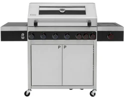 Tepro Edelstahl Gasgrill Keansburg 6 Special Edition, 6-Brenner Inkl. Powerzone Plus Infrarot-Backburner Plus Infrarotseitenbrenner