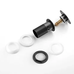 Auralum Badarmatur 360° Drehbar Waschtischarmatur Mit Ablaufgarnitur, Wasserhahn Bad Mit Pop Up, Schwarz -Garten- & Gewächshäuser Geschäft 2019bfedf96bf7dffe005e3a03794f7b 1