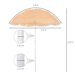 HOMCOM Outsunny Sonnenschirm Hawaiischirm Strandschirm Partyschirm Gartenschirm In Verschiedenen Farben, 4 Modelle (Hawaiischirm/Ø160cm/beige) 19 HOMCOM Outsunny Sonnenschirm Hawaiischirm Strandschirm Partyschirm Gartenschirm In Verschiedenen Farben, 4 Modelle (Hawaiischirm/Ø160cm/beige) -Garten- & Gewächshäuser Geschäft 2023d1ccc1ebdd76091981e9be5236bb