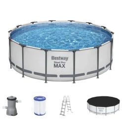 Bestway Steel Pro Max™ Frame Pool Komplett-Set, Rund, 427x122cm, 5612X -Garten- & Gewächshäuser Geschäft 2026b0add026e888da0e784c88f3145b