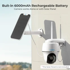 Reolink 4MP 355°/140° PTZ Überwachungskamera Aussen Akku Mit 2,4&5GHz WLAN, Smarte PIR Erkennung, 2-Wege-Audio, Arbeitet Mit Alexa/Google Assistant, Argus PT 4MP, Weiß -Garten- & Gewächshäuser Geschäft 202be25186dc835930b04c1eedaf6dbd