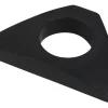 Sanitop-Wingenroth Kunststoff Spülenverstärkung 3,5 Cm | Stabilisierungsplatte Für Armaturen | Stabilisation-Dreieck Küchenarmaturen | Dünnwandige Edelstahlspülen | Gängige Größe | Schwarz | 24004 8