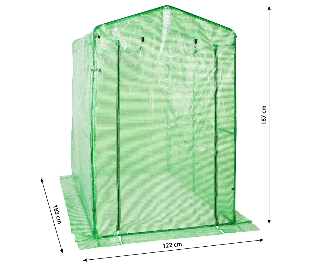 Dehner Tomaten-Gewächshaus Maxi, Ca. 187 X 183 X 122 Cm, Kunststoff/Metall, Grün 3 Dehner Tomaten-Gewächshaus Maxi, Ca. 187 X 183 X 122 Cm, Kunststoff/Metall, Grün – Bild 3