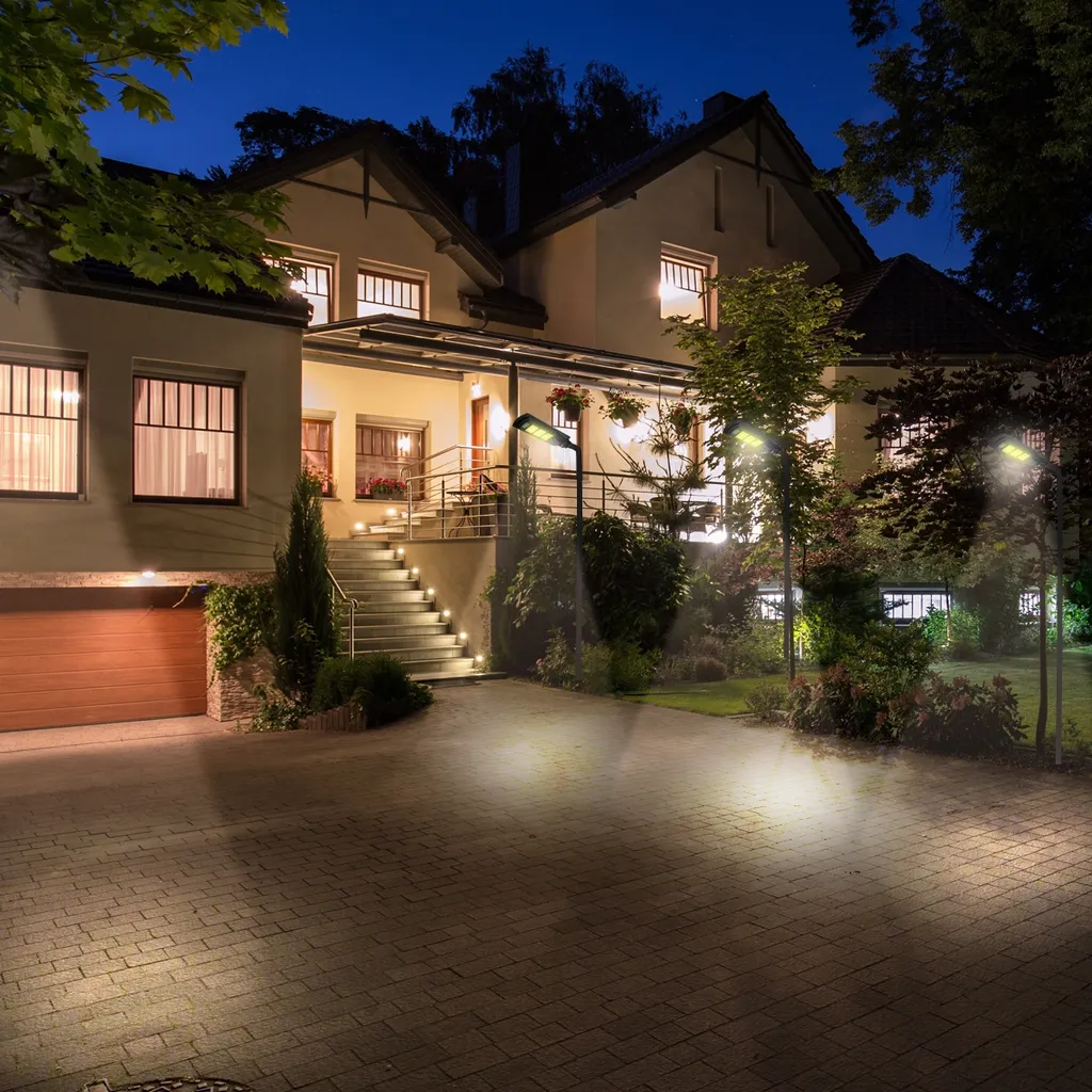 ECD Germany LED Solar Straßenlampe 60W Mit Lichtsteuerung Und Radar-Sensor - 60 LEDs - KaltWeiß - Wasserdicht IP65 - Für Outdoor Garten Wege Einfahrten - Straßenlaterne Straßenleuchte Solarleuchte 8 ECD Germany LED Solar Straßenlampe 60W Mit Lichtsteuerung Und Radar-Sensor - 60 LEDs - KaltWeiß - Wasserdicht IP65 - Für Outdoor Garten Wege Einfahrten - Straßenlaterne Straßenleuchte Solarleuchte – Bild 8