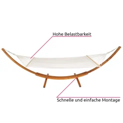 Tectake XXL Hängematte Thorsten Mit Holzgestell Für 2 Personen - Weiß -Garten- & Gewächshäuser Geschäft 20dd87c74efd2bf6536d8a056ee043c1