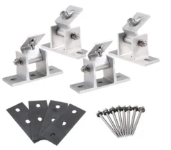 Redcoringe 4x Solarmodul Halterung Kit Solar-Panel Montage Klemme Halterung End Klemme Metall Solarpanel Solarmodul Halterung -Garten- & Gewächshäuser Geschäft 210b532abc1ec77ce28fb9b213e50dbc
