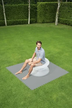 Bestway® Flowclear™ Pool-Bodenschutzfliesen Set, 9 Stück á 50 X 50 Cm, Grau -Garten- & Gewächshäuser Geschäft 21416bf36fdf5b08bdf285d13298432c