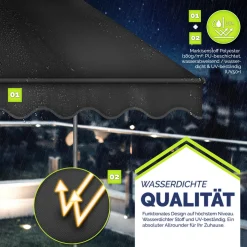 Tillvex Balkonmarkise 250 Cm Anthrazit Gelenkarm Markise Klemmmarkise Sonnenmarkise Balkon Ohne Bohren 12 Tillvex Balkonmarkise 250 Cm Anthrazit Gelenkarm Markise Klemmmarkise Sonnenmarkise Balkon Ohne Bohren -Garten- & Gewächshäuser Geschäft 21455483de9cd6fe721aa61014f4379e 5