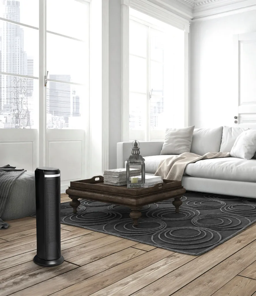 THOMSON Heizgerät THST21DE Keramik-Turmheizung, 2000 W, 2 Heizstufen, Oszillation, Timer 2 THOMSON Heizgerät THST21DE Keramik-Turmheizung, 2000 W, 2 Heizstufen, Oszillation, Timer – Bild 2