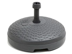 Gerimport Modernes Sonnenschirmuntergestell 45x45x29cm - Füllung - 20 Liter - Schwarz - Sommer - Sonne - Sonnenschirm - Rattan